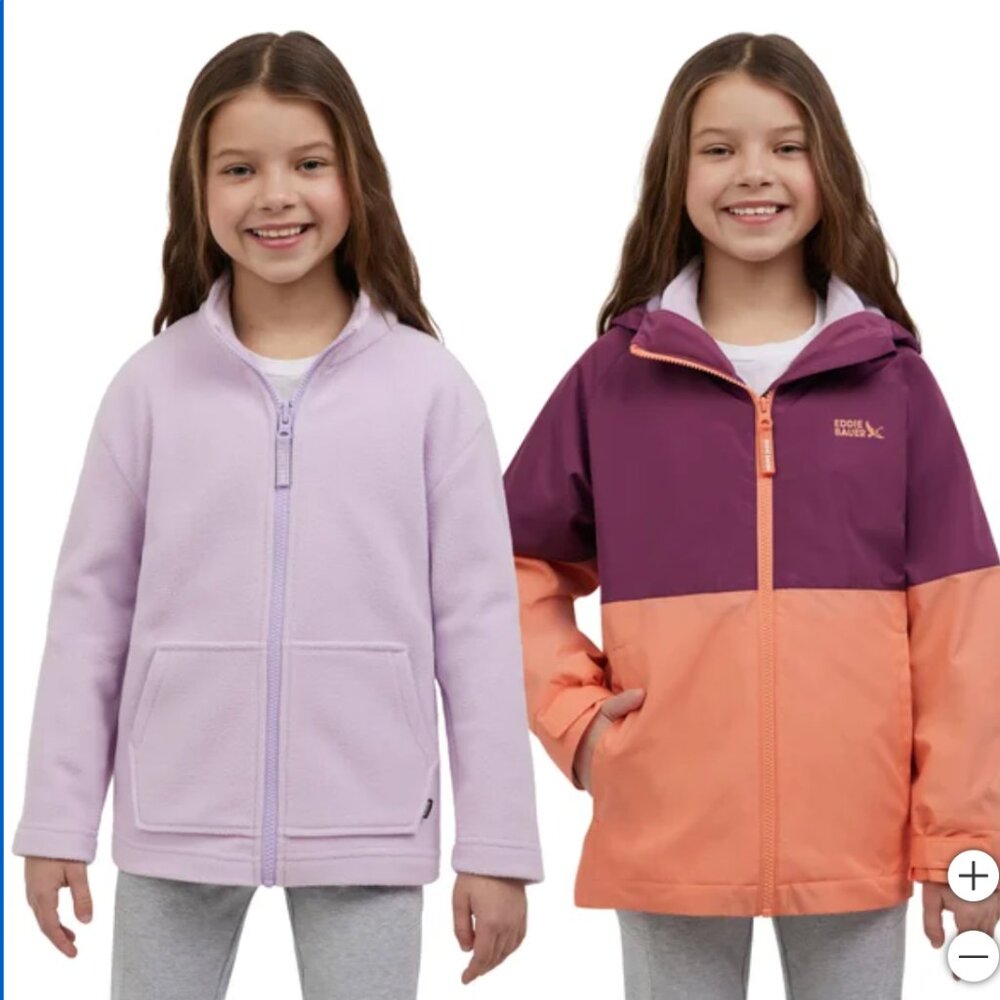 NWT Eddie Bauer Youth 3-in-1 Jacket